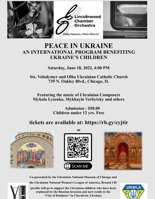 Peace in Ukraine Concert – a concert by the Lincolnwood Chamber Orchestra